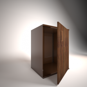 Steel and Wood Combination Extension Unit Single Door