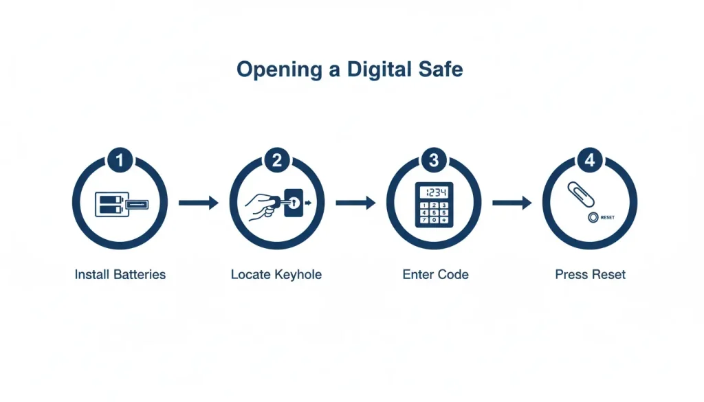 How to Open a Digital Safe