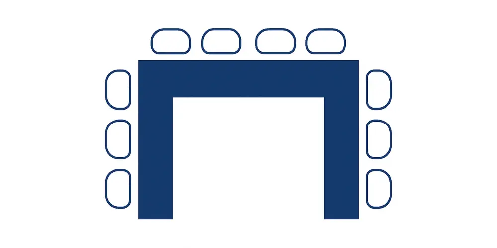 U-Shape Style Meeting Room Layout