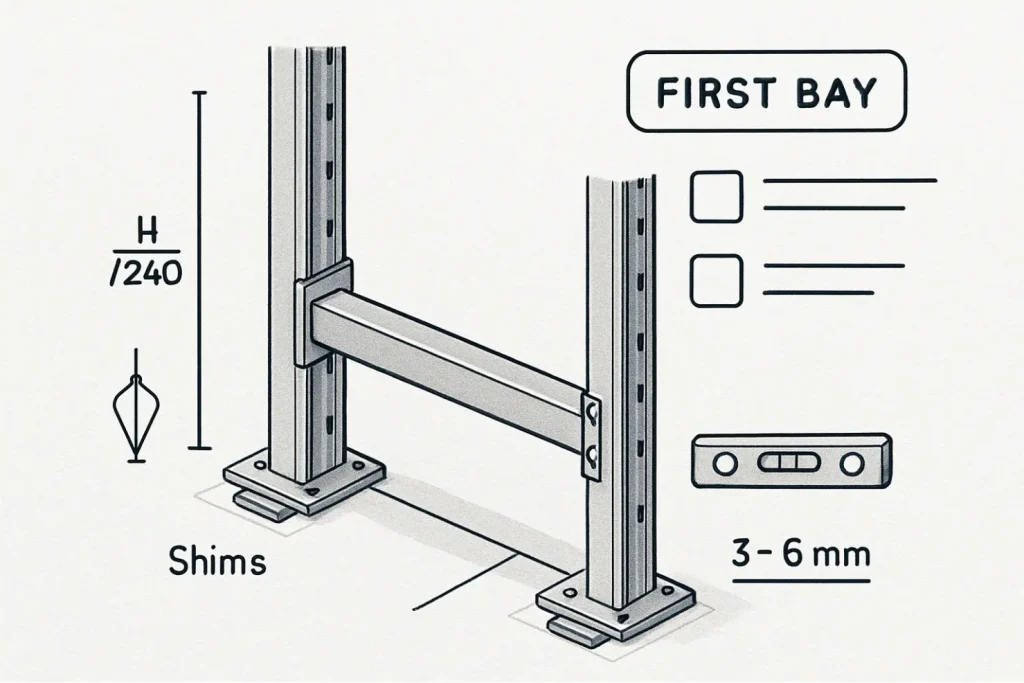 3 Frame Staging and First Bay