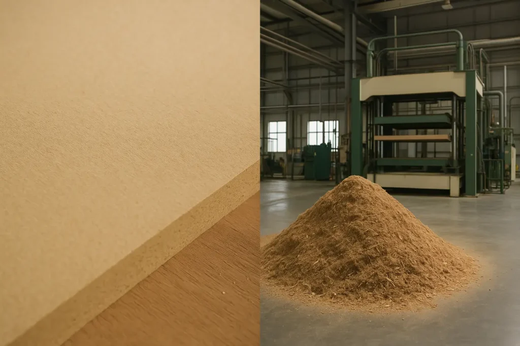 Medium-Density Fibreboard and Lasani wood