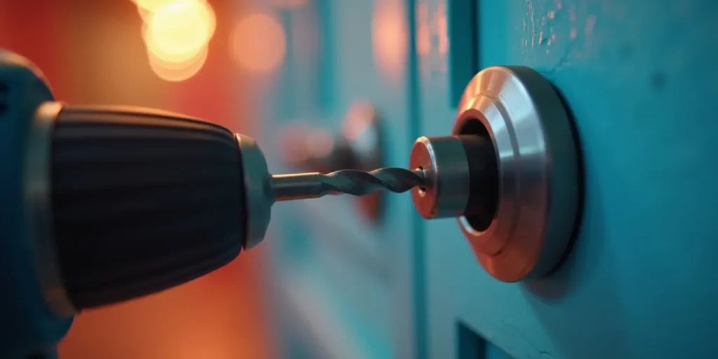 Drilling The Cupboard Lock