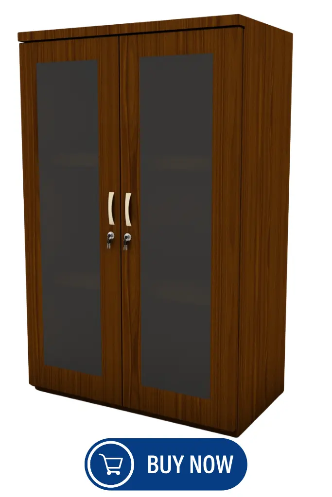 Wooden Glass Fronted Cupboard