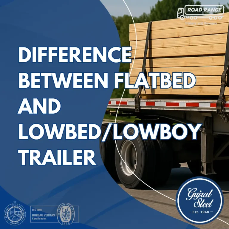 difference between flatbed and lowboy trailer