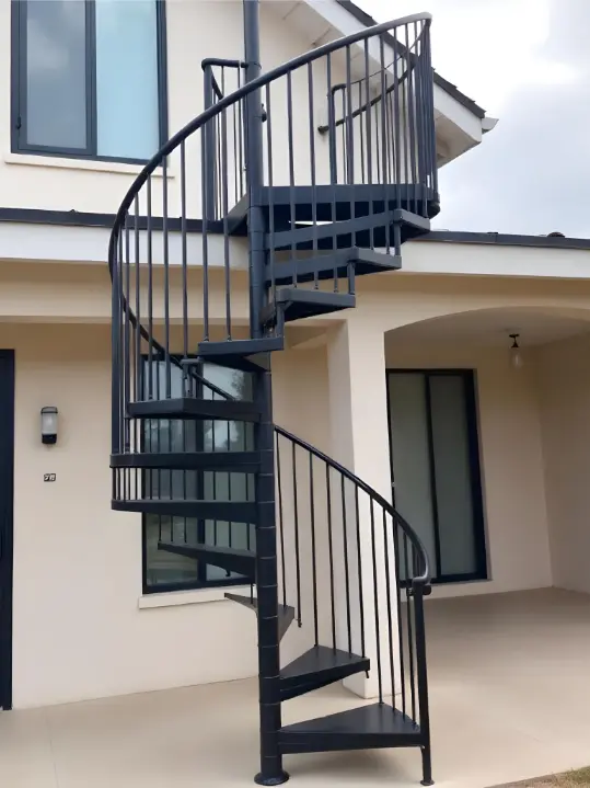 Black Spiral Stairs