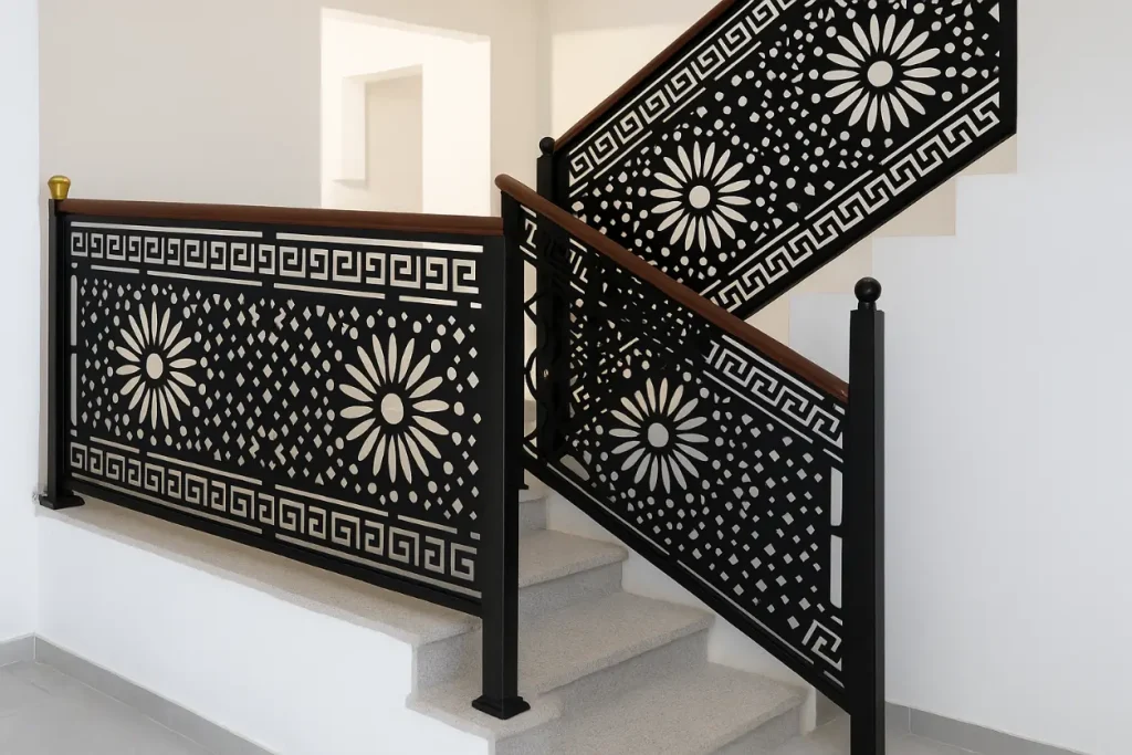 Geometric Blossom Railing