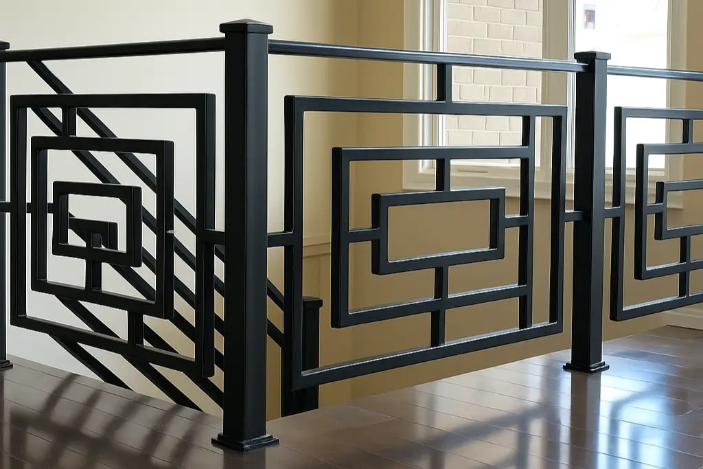 Geometric Maze Railing