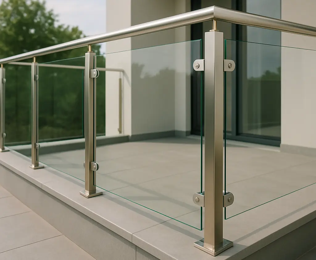 Glass Panel Stainless Steel Railing