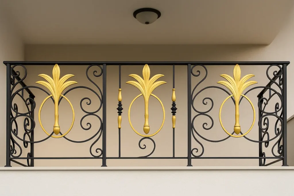 Golden Palm Railing