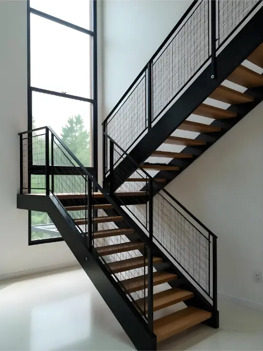 Industrial Mesh Stairs