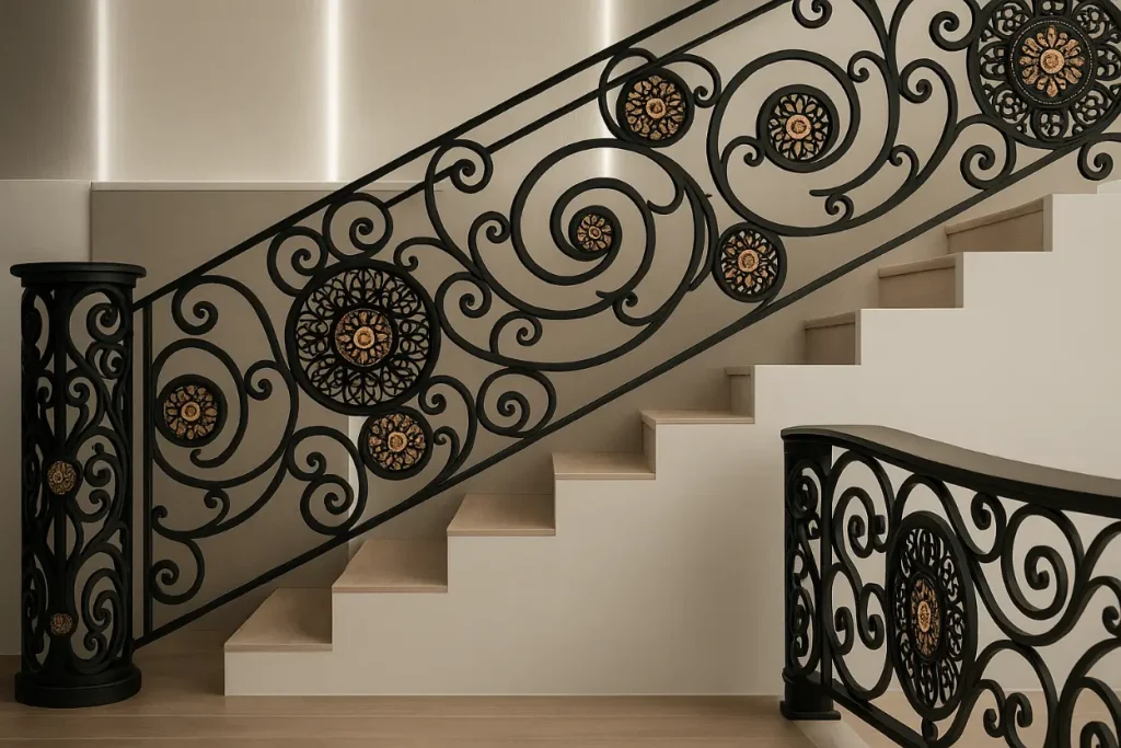 Regal Scrollwork Railing