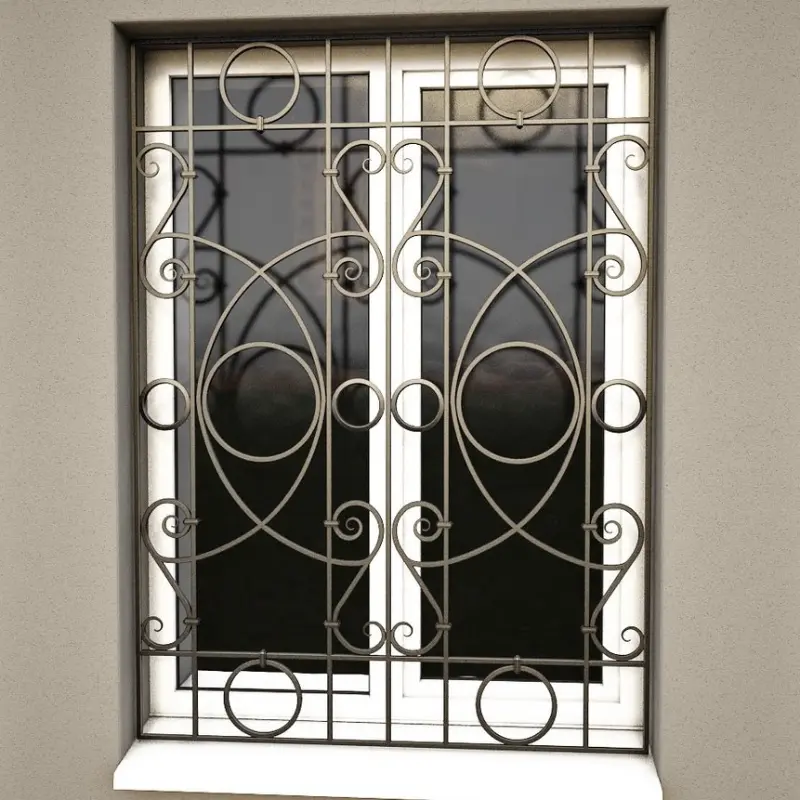 Steel Window Grill Style 13