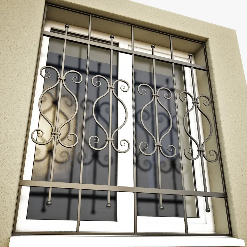 Steel Window Grill Style 15