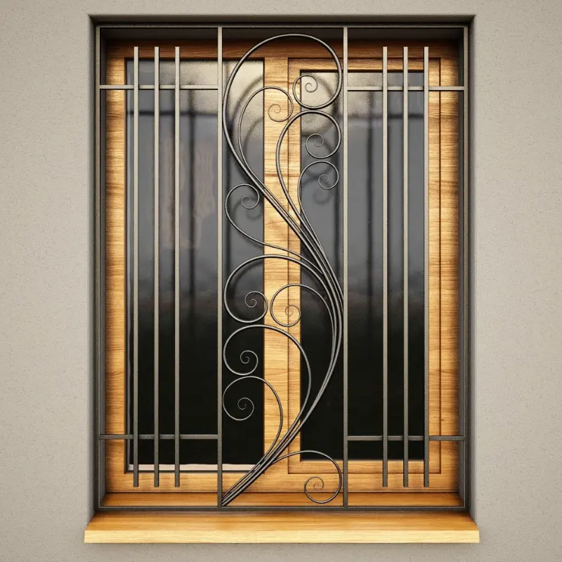 Steel Window Grill Style 16