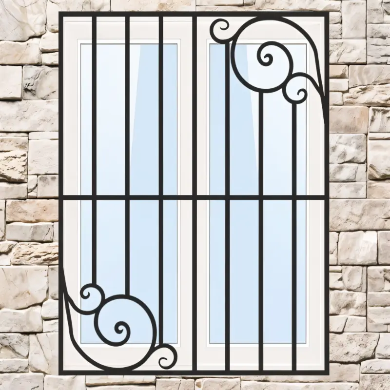 Steel Window Grill Style 30