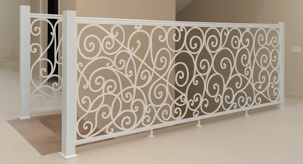 Whimsical Swirl Railing