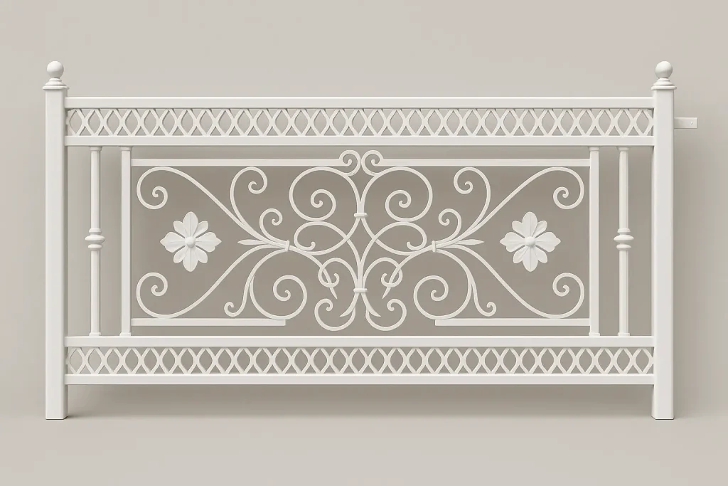 White Elegant Blossom Railing