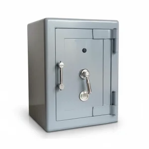 Premium Chrome-Handle Compact Safe